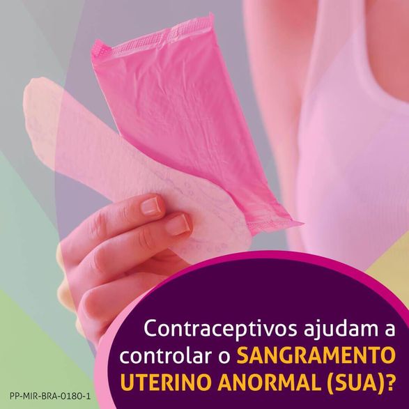 contraceptivos ajudam a controlar o sangramento uterino anormal (SUA)