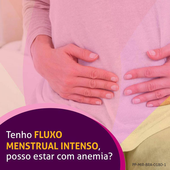 tenho fluxo menstrual intenso, posso estar com anemia